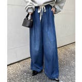 ブルー | ２タックワイドイージーデニムパンツ | RANAN