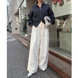 アイボリー | ２タックワイドイージーデニムパンツ | RANAN