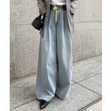 ライトブルー | ２タックワイドイージーデニムパンツ | RANAN