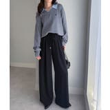 【S～3L展開】とろみ２タックイージーパンツ | RANAN | 詳細画像19 