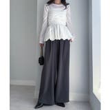 【S～3L展開】とろみ２タックイージーパンツ | RANAN | 詳細画像37 