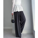 【S～3L展開】とろみ２タックイージーパンツ | RANAN | 詳細画像38 