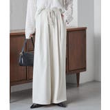 アイボリー | 【S～3L展開】とろみ２タックイージーパンツ | RANAN