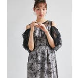 ブラック系 | 3WAY袖取り外し可フェザーレースドレス | RANAN