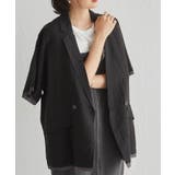 ハーフスリーブシアーシャツジャケット | RANAN | 詳細画像11