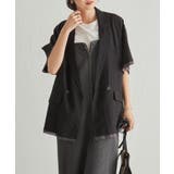 ハーフスリーブシアーシャツジャケット | RANAN | 詳細画像12