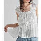 フロントリボンギャザーノースリブラウス | RANAN | 詳細画像15