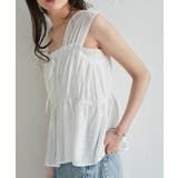 フロントリボンギャザーノースリブラウス | RANAN | 詳細画像17