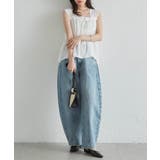 フロントリボンギャザーノースリブラウス | RANAN | 詳細画像20