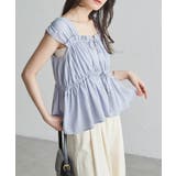 フロントリボンギャザーノースリブラウス | RANAN | 詳細画像5