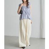 フロントリボンギャザーノースリブラウス | RANAN | 詳細画像7