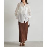 配色パイピングシアーシャツ | RANAN | 詳細画像10