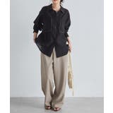 配色パイピングシアーシャツ | RANAN | 詳細画像17