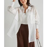 配色パイピングシアーシャツ | RANAN | 詳細画像4