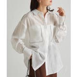 配色パイピングシアーシャツ | RANAN | 詳細画像6