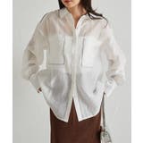 配色パイピングシアーシャツ | RANAN | 詳細画像8