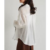 配色パイピングシアーシャツ | RANAN | 詳細画像9