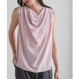 ピンク | ノースリドレープブラウス | RANAN