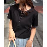 レイヤードヘンリーネックTシャツ | RANAN | 詳細画像36 