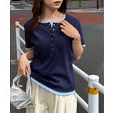 レイヤードヘンリーネックTシャツ | RANAN | 詳細画像6
