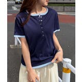 レイヤードヘンリーネックTシャツ | RANAN | 詳細画像7