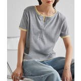 グレーケイ | レイヤードヘンリーネックTシャツ | RANAN