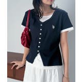 <U.S.POLO ASSN.>バイカラーレイヤード風カットソーTシャツ | RANAN | 詳細画像2