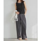 カップ付きレイヤードヘンリーネックタンクトップ | RANAN | 詳細画像14 