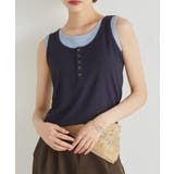 カップ付きレイヤードヘンリーネックタンクトップ | RANAN | 詳細画像16 