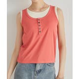 カップ付きレイヤードヘンリーネックタンクトップ | RANAN | 詳細画像23 