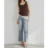 カップ付きレイヤードヘンリーネックタンクトップ | RANAN | 詳細画像7 