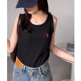 ＜U.S.POLO ASSN.＞カップ付きリブタンクトップ | RANAN | 詳細画像1 