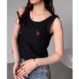 ＜U.S.POLO ASSN.＞カップ付きリブタンクトップ | RANAN | 詳細画像4 