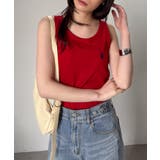 レッド | ＜U.S.POLO ASSN.＞カップ付きリブタンクトップ | RANAN