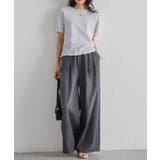 透かし柄メロー配色Tシャツ | RANAN | 詳細画像29