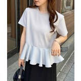 異素材切替ペプラムTシャツ | RANAN | 詳細画像24
