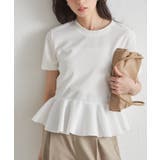 オフホワイト | イレヘムペプラムTシャツ | RANAN