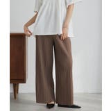 ベージュ | セミワイドプリーツイージーパンツ | RANAN