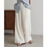 ホワイト | セミワイドプリーツイージーパンツ | RANAN