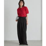 麻調2タックラップリボンパンツ | RANAN | 詳細画像14 