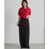 麻調2タックラップリボンパンツ | RANAN | 詳細画像16 