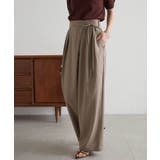 麻調2タックラップリボンパンツ | RANAN | 詳細画像2 