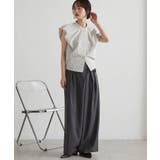 麻調2タックラップリボンパンツ | RANAN | 詳細画像22 