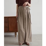 麻調2タックラップリボンパンツ | RANAN | 詳細画像4 