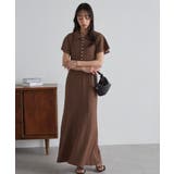 フレアスリーブマーメードポロワンピース | RANAN | 詳細画像18 