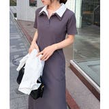 ダブルカラーリブワンピース | RANAN | 詳細画像2