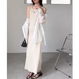 ベージュ | <U.S.POLO ASSN.>カップ付アメスリリブワンピース | RANAN