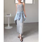 グレー | <U.S.POLO ASSN.>カップ付アメスリリブワンピース | RANAN