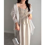 リボンギャザーペプラムナローワンピース | RANAN | 詳細画像14 