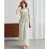 リボンギャザーペプラムナローワンピース | RANAN | 詳細画像16 